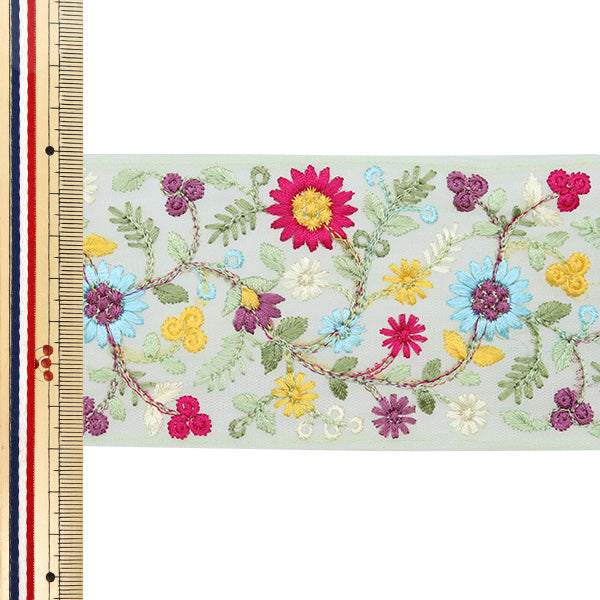 [الكمية من 5] الحرف اليدويةالزركشة "2024 زركشة التطريز الهندي أخضر × أصفر 3382J"