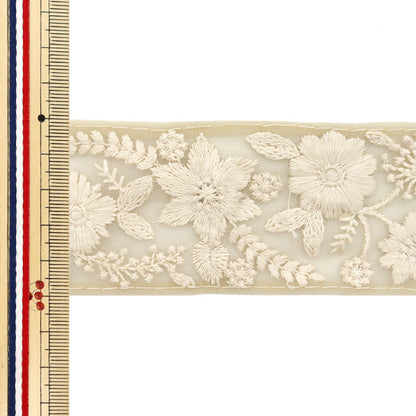 [الكمية من 5] الحرف اليدويةالزركشة "2024 زركشة التطريز الهندي بيج × أبيض M-172F"