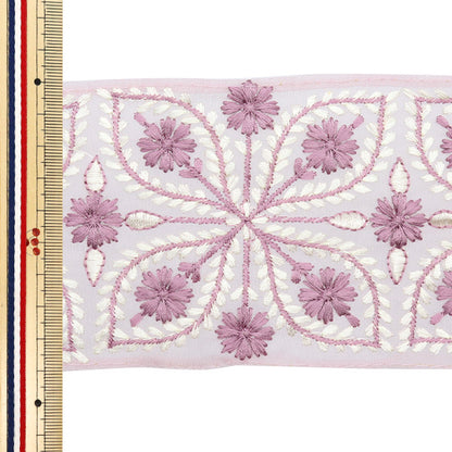 [Из количества 5] ремесленникОтделка "2024 Отделка для индийской вышивки Purple x Purple M-216G"