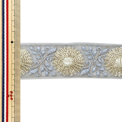 [Из количества 5] ремесленникОтделка "2024 Отделка для индийской вышивки Синий x Blue M-220f"