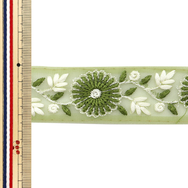 [Из количества 5] ремесленникОтделка "2024 Отделка для индийской вышивки Зеленый x Green 2234b13"