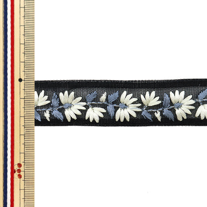 [Из количества 5] ремесленникОтделка "2024 Отделка для индийской вышивки Черный x grey 46210b1"