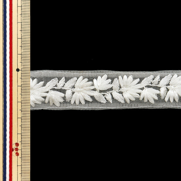 [Из количества 5] ремесленникОтделка "2024 Отделка для индийской вышивки Белый x белый 46210b2"