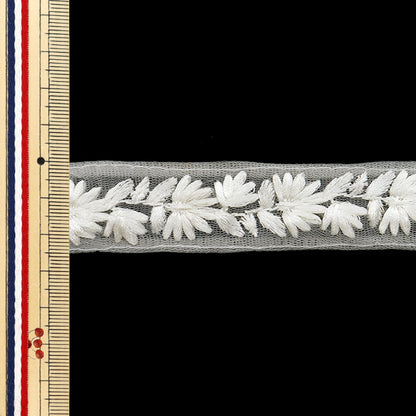 [Из количества 5] ремесленникОтделка "2024 Отделка для индийской вышивки Белый x белый 46210b2"