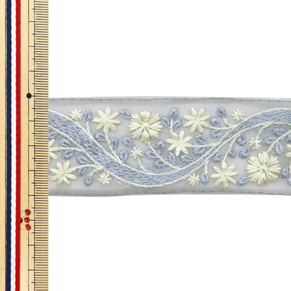 [Из количества 5] ремесленникОтделка "2024 Отделка для индийской вышивки Серый x grey 46365b8"