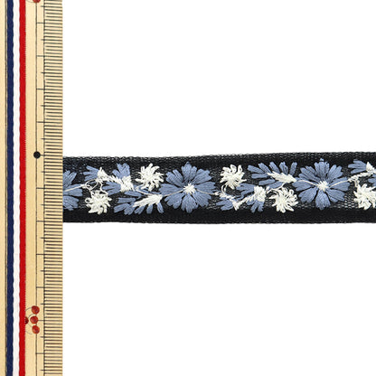 [Из количества 5] ремесленникОтделка "2024 Отделка для индийской вышивки Черный x grey 46501b8"