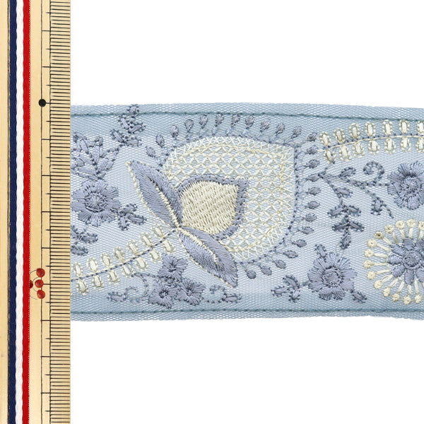 [Количество, начиная с 5] ремесленные изделияОтделка "2024 Отделка для индийской вышивки Синий X Grey 2114H"