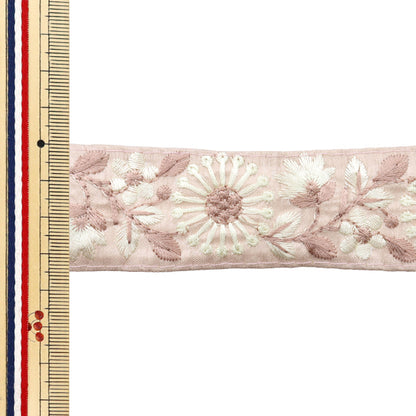 [Menge ab 5] KunsthandwerkBesätze "2024 Indischer Stickereibesatz Braun x Brown 2216c"