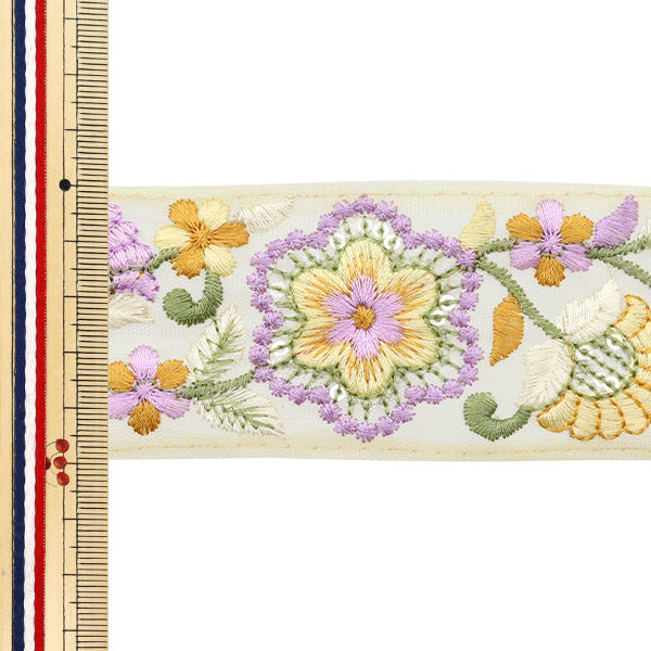 [Количество, начиная с 5] ремесленные изделияОтделка "2024 Отделка для индийской вышивки Желтый x фиолетовый 2221i"