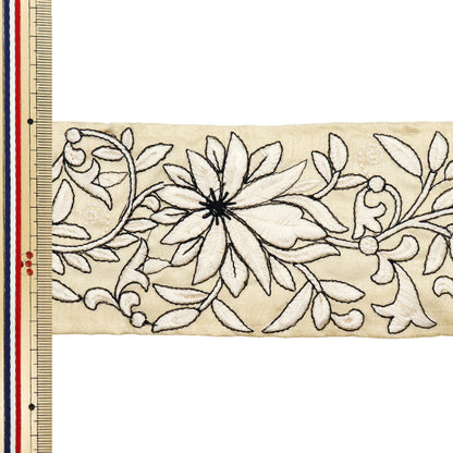 [5부터 시작하는 수량] 수예브레이드 "2022 인도 자수 브레이드 베이지 x 베이지 44749b"