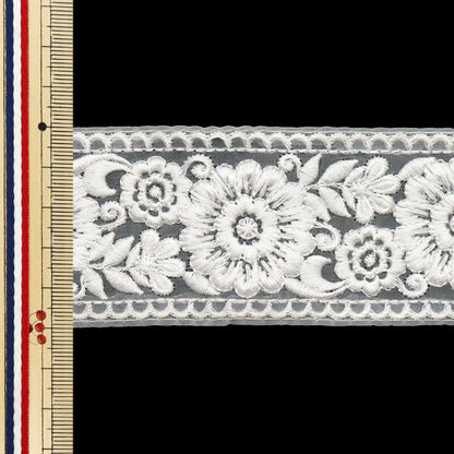 [Количество, начиная с 5] ремесленные изделияОтделка "2022 Отделка для индийской вышивки Белый х белый 43826"