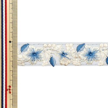 [Quantity starting from 5] HandicraftsTrim "2022 Indian embroidery trim Blue x Blue 45124B"
