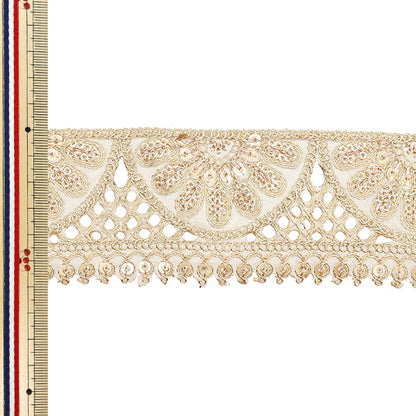 [Количество, начиная с 5] ремесленные изделияОтделка "2022 Отделка для индийской вышивки Золото x золото 84c"