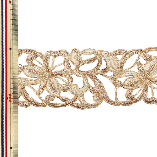 [Количество, начиная с 5] ремесленные изделияОтделка "2023 AW Индийская вышивкаОтделка Золото x золото 3085c"