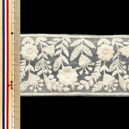 [Количество, начиная с 5] ремесленные изделияОтделка "2022 Отделка для индийской вышивки Белый x бежевый 45352d"