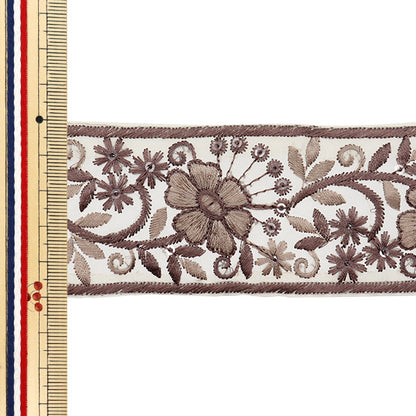 [Количество, начиная с 5] ремесленные изделияОтделка "2024 Отделка для индийской вышивки Бежевый x Purple 787g"