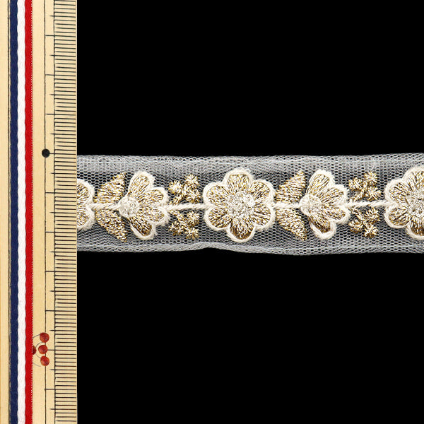 [Cantidad a partir de 5] artesaníasRibete "2024 Ribete bordado indio White X White 795#3"