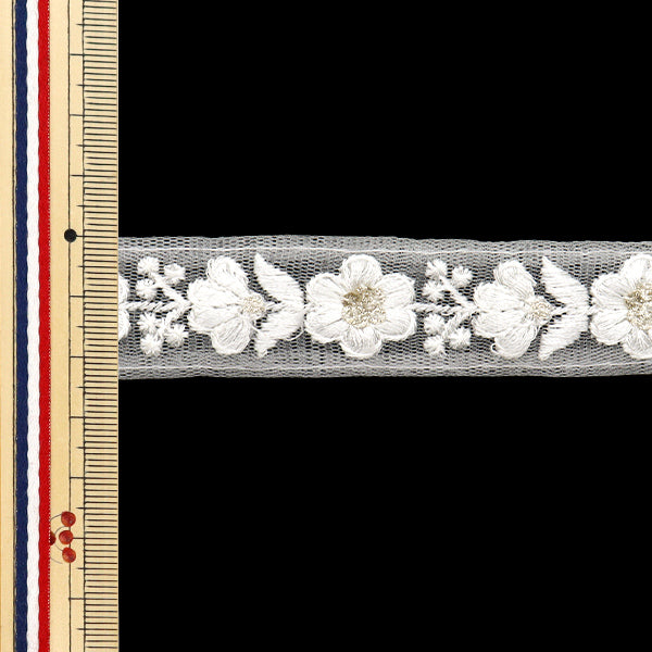 [5부터 시작하는 수량] 수예브레이드 "2024 인도 자수 브레이드 흰색 x 화이트 795U"