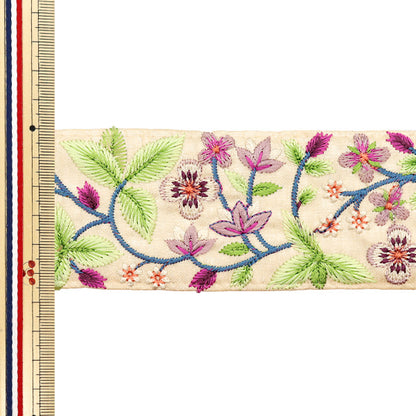 [Количество, начиная с 5] ремесленные изделияОтделка "2024 Отделка для индийской вышивки Бежевый x green m-270e"