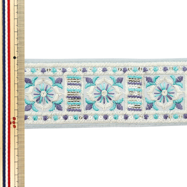 [Количество, начиная с 5] ремесленные изделияОтделка "2024 Отделка для индийской вышивки Синий серый X Blue M-372d"