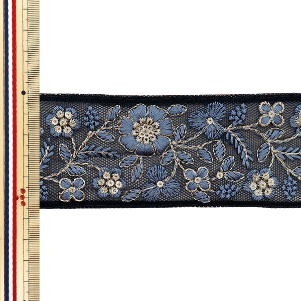 [Количество, начиная с 5] ремесленные изделияОтделка "2024 Отделка для индийской вышивки Черный x grey m-452l"