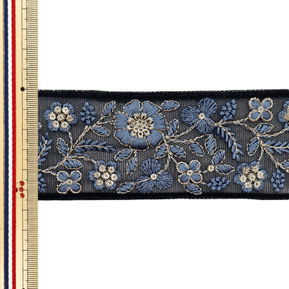 [Количество, начиная с 5] ремесленные изделияОтделка "2024 Отделка для индийской вышивки Черный x grey m-452l"