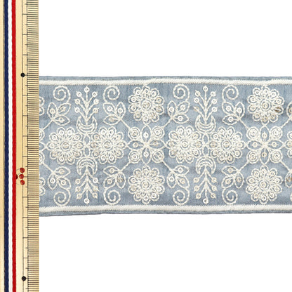 [Количество, начиная с 5] ремесленные изделияОтделка "2024 Отделка для индийской вышивки Синий серый M-470c"