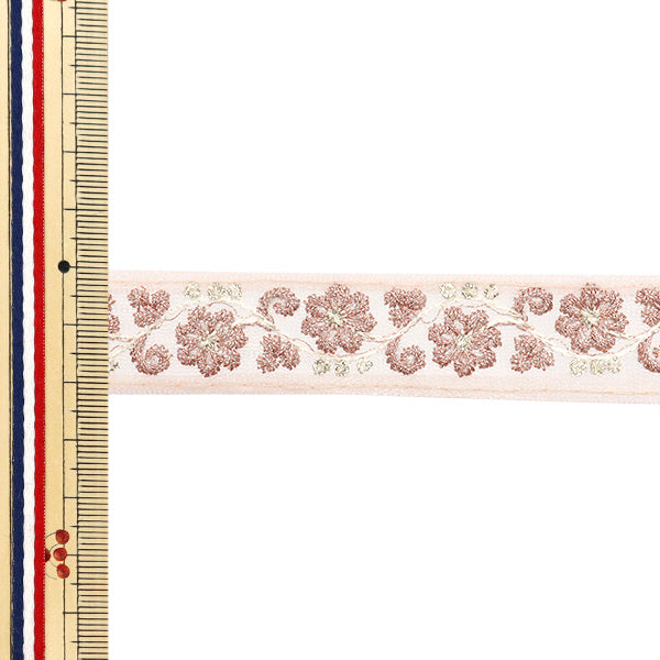 [Cantidad a partir de 5] artesaníasRibete "2024 Ribete bordado indio Pink X Pink M-808#2"