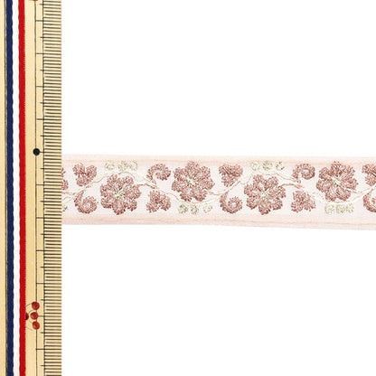 [Cantidad a partir de 5] artesaníasRibete "2024 Ribete bordado indio Pink X Pink M-808#2"