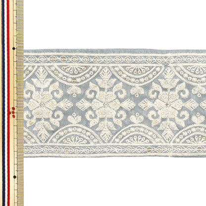 [Количество, начиная с 5] ремесленные изделияОтделка 『Отделка для индийской вышивки Примерно 8,5 см в ширину M-504D"