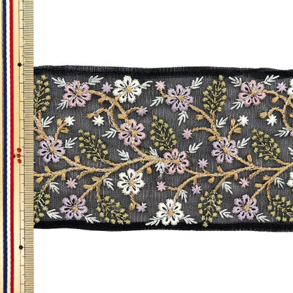 [الكمية تبدأ من 5] حرف اليدويةالزركشة 『زركشة التطريز الهندي تقريبا. 9 سم أسود M-543#4"