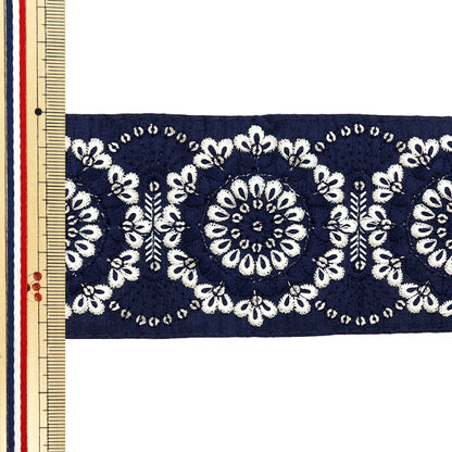 [Количество, начиная с 5] ремесленные изделияОтделка 『Отделка для индийской вышивки Примерно 6,5 см. ВМС М-714"