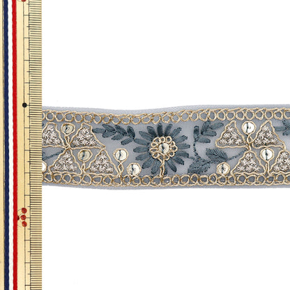 [Количество, начиная с 5] ремесленные изделияОтделка 『Отделка для индийской вышивки Примерно 3,5 см в ширину M-749"