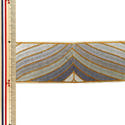 [الكمية تبدأ من 5] حرف اليدويةالزركشة "2023 زركشة التطريز الهندي Beige X Gray 3778C"