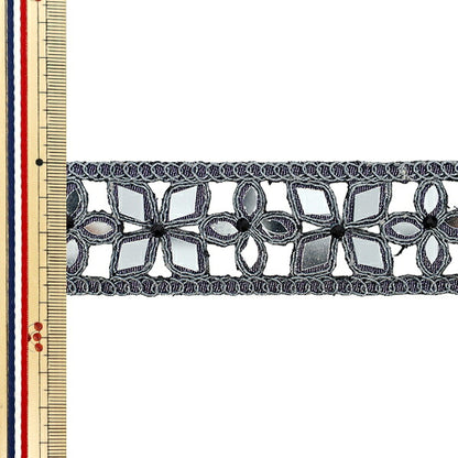[Quantity starting from 5] HandicraftsTrim "2025 Mirror Blade Approx. 3.5cm wide Silver M-908H"