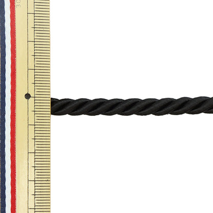 【数量5から】 手芸ひも 『ツイストコードB ブラック KY-7-B2』