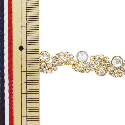 [Quantité à partir de 5] artisanatGarniture "MagnifiqueGarniture Env. 1 cm de large or Gy-86-19-8"