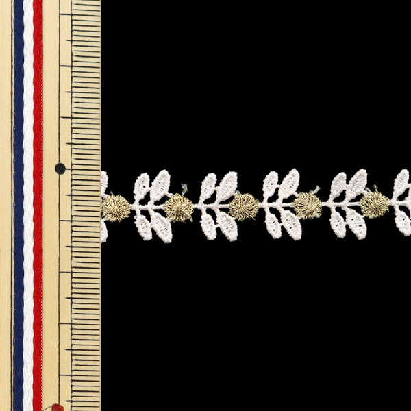 [Quantité à partir de 5] artisanatGarniture "courseGarniture ISY-6-24-108 OFF-WHITE"