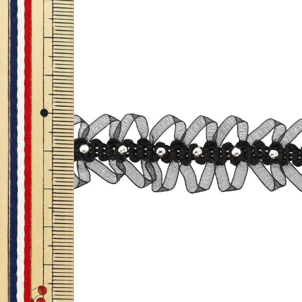 【数量5から】 手芸ブレード 『レースブレード ブラック ISY-6-24-126』