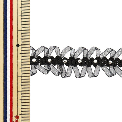 【数量5から】 手芸ブレード 『レースブレード ブラック ISY-6-24-126』