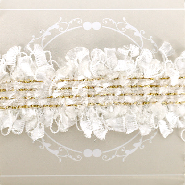 수예테이프 "트위드테이프 약. 3cm 너비의 x 2m 롤 흰색 TWT-27"