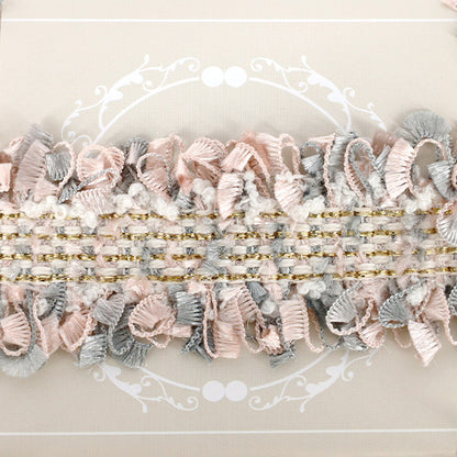 Handicraft tape "TweedTape Approx. 3cm wide x 2m roll Gray x Pink TWT-21"