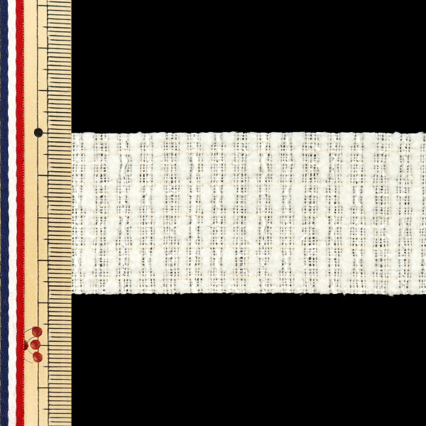 Handicraft tape "Wide EleganceTweedTape Border Approx. 38mm x 1m Off-white HET-003"