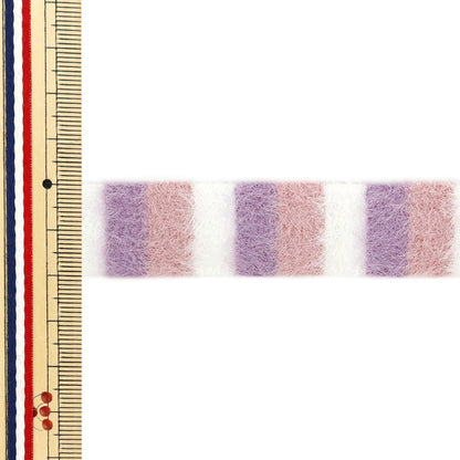 手芸テープ 『ふわもこチェックテープ 約20mm幅×1m ピンク系 FMC01』