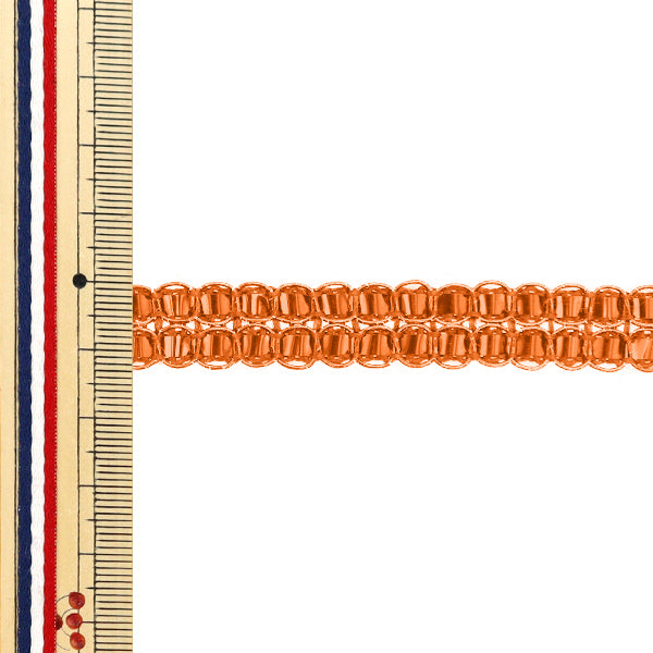 [Quantity starting from 5] HandicraftsTrim 『Glitter trim Approx. 1.5cm wide Orange Color 13 22021-13"