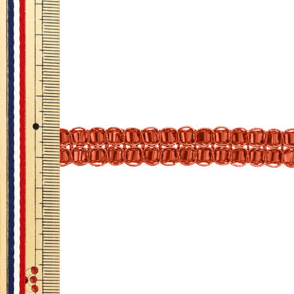 [Quantity starting from 5] HandicraftsTrim 『Glitter trim Approx. 1.5cm wide, vermilion, color 14, 22021-14"