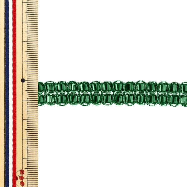 [Quantity starting from 5] HandicraftsTrim 『Glitter trim Approx. 1.5cm wide Green Color 16 22021-16"