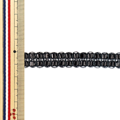 [الكمية تبدأ من 5] حرف اليدويةالزركشة 『الزركشة اللامعة تقريبا. 1.5 سم عريض أسود 21 اللون 22021-21"