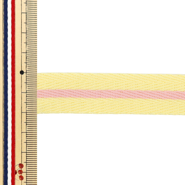 [Quantité à partir de 5] Ruban artisanal "Pastel Stripe Tape Largeur env. 20 mm 1ère couleur K252T-YAN1"