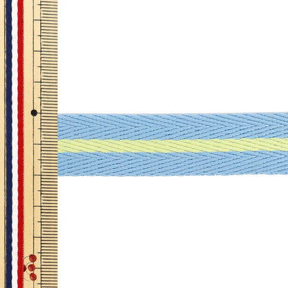 [Quantité à partir de 5] Ruban artisanal "Ruban à rayures pastel Largeur env. 20 mm 2ème couleur K252T-YAN1"